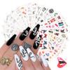 Aeromdale Nail Art Stickers, DIY Nail Decals for Fingernails, 16 Pieces, #C view 4