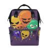 LDIYEU Blue Devil Balloon Foldable Reusable Storage Tote Bag view 1