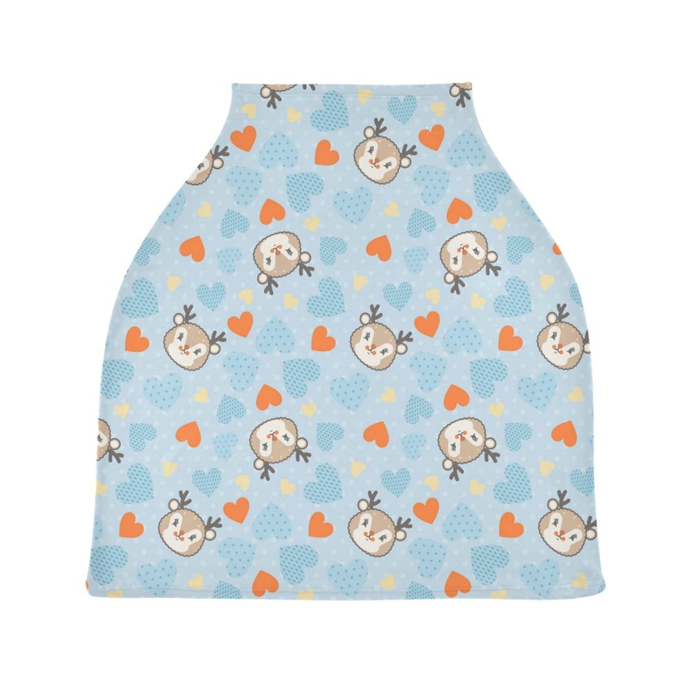 Little Deer Heart Baby Car Seat Canopy & Nursing Cover