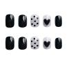 Chtom Fake Nail Film, Finished Metal, Long Matte Nails with Spot Glue (Purple) view 3
