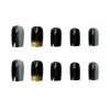 Chtom Fake Nail Film, Finished Metal, Long Matte Nails with Spot Glue (Purple) view 4