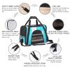 Pet Carrier for Cats, Dogs & Puppies, Alpaca Blue, Soft-Sided, Foldable, Airline-Approved view 3