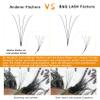 B&Q Premade 4D D-Curl Lash Fans, 0.07 mm, 13 mm view 4