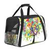 Airline-Approved Soft-Sided Pet Carrier for Cats, Dogs & Rabbits, Rainbow Tree Print view 1