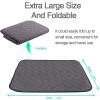 YUPPIE TONE Washable Pet Floor Protection Mat, Dark Gray view 3