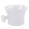 Linkidea Large White Ceramic Shaving Soap Bowl with Handle view 1