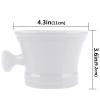 Linkidea Large White Ceramic Shaving Soap Bowl with Handle view 4