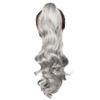 Cybelleza Long Wavy Ponytail Extension with Claw Clip, Synthetic Heat-Resistant Hair, Dark Gray view 2