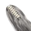 Cybelleza Long Wavy Ponytail Extension with Claw Clip, Synthetic Heat-Resistant Hair, Dark Gray view 3