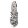 Cybelleza Long Wavy Ponytail Extension with Claw Clip, Synthetic Heat-Resistant Hair, Dark Gray view 4