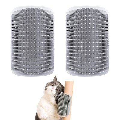 LATRAT 2 Pcs Cat Brush Corner Wall