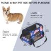 Portable Pet Travel Carrier, Airline-Approved Duffle Bag for Cats, Dogs & Rabbits, Flamingo Floral Print view 2
