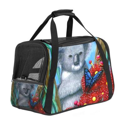 Pet Carrier Bag, Cute Koala in Tree, Soft-Sided, Foldable, Airline-Approved