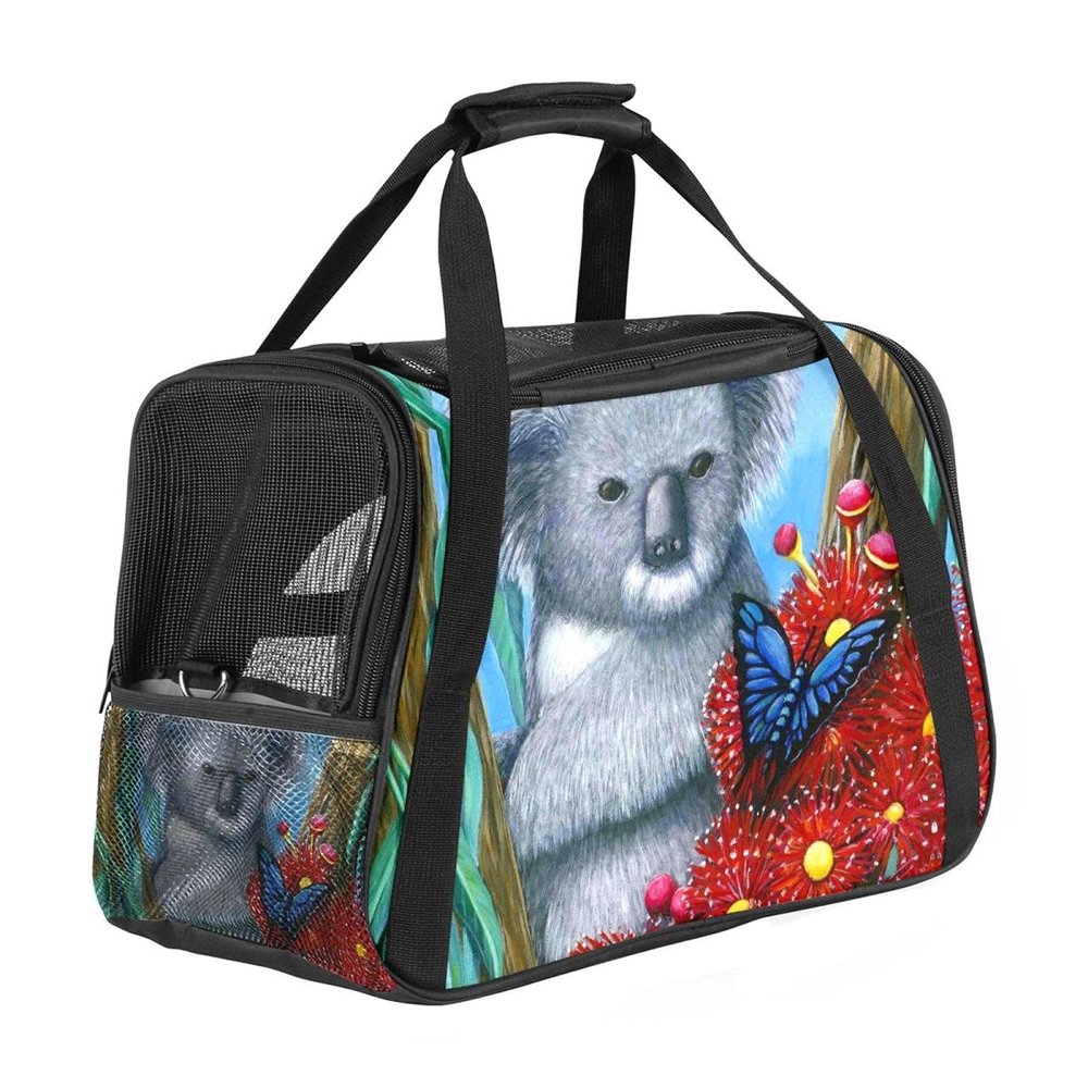 Pet Carrier Bag, Cute Koala in Tree, Soft-Sided, Foldable, Airline-Approved