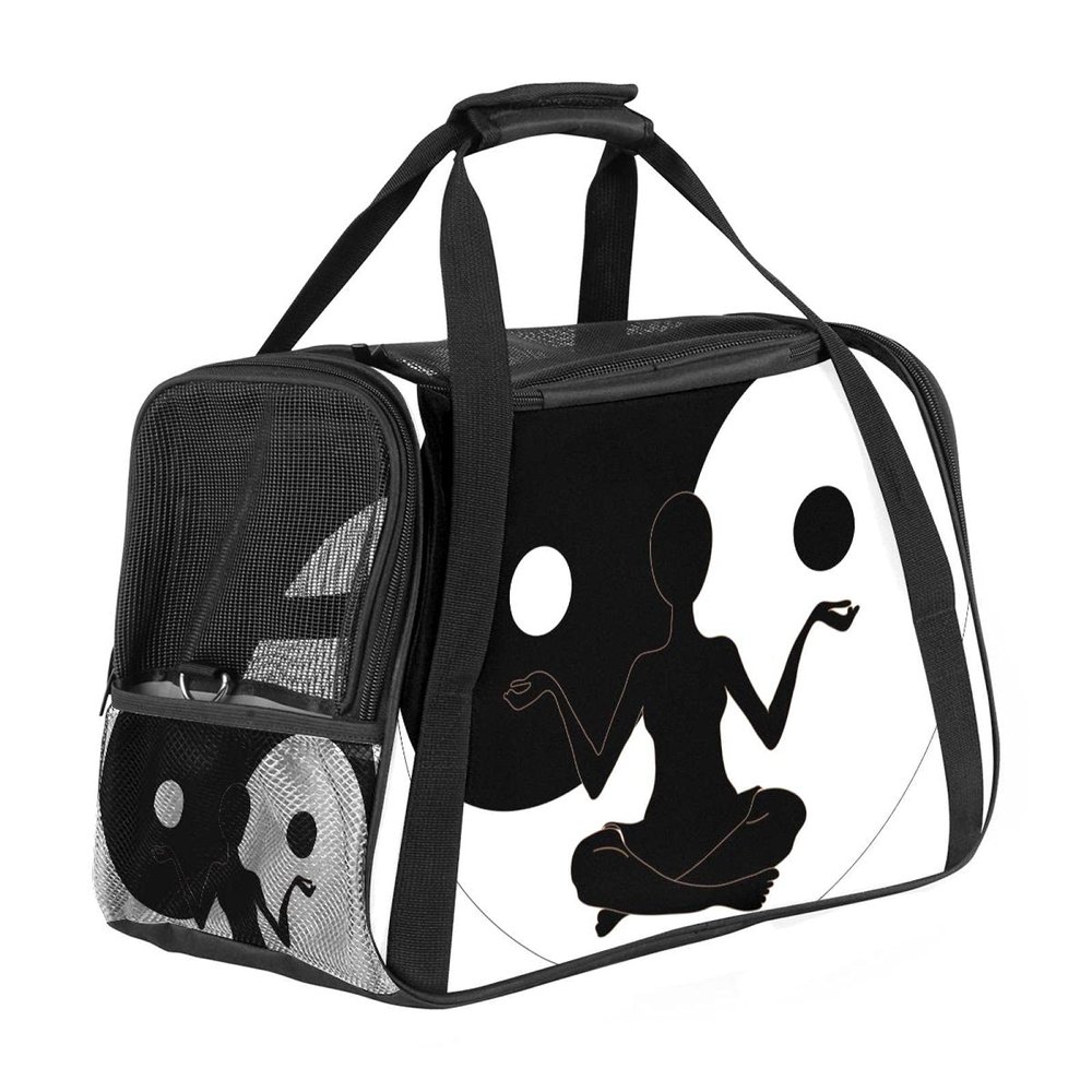 Yin Yang Yoga Soft-Sided Pet Carrier for Cats, Dogs & Puppies, Foldable, Airline-Approved