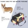 Soft-Sided Pet Carrier with Colorful Wildflowers and Butterflies, Foldable, Airline-Approved view 2