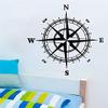 Zdklfm69 Compass Wall Sticker, DIY Vinyl Wall Decal, 77 x 77 cm view 1