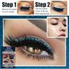 4 Pairs Reusable Eyeliner and False Eyelash Stickers, 7-Color Waterproof, Blue view 2