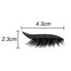 4 Pairs Reusable Eyeliner and False Eyelash Stickers, 7-Color Waterproof, Blue view 3