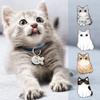 Personalized Stainless Steel Cat Tag with Engraving view 1