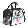 Airline-Approved Soft-Sided Pet Travel Carrier with Space Dog Print view 1