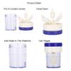 Portable Manual Rotating Contact Lens Cleaner, Blue view 3
