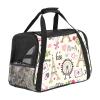 Portable Pet Travel Bag with Eiffel Tower Print view 1