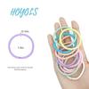 HOYOLS Metal-Free Elastic Hair Ties, Ponytail Holders, 56 Count view 2
