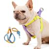 Dog Harness with Leash, Adjustable Heavy-Duty No-Pull Harness with Strong Handle, Brown/Blue, S view 2