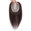 Remy Human Hair Topper, 3 Clips, 9 x 14 cm, Mocha Brown view 2