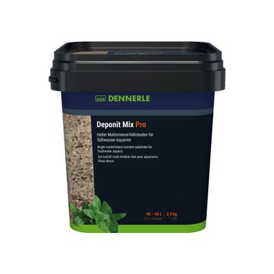 Dennerle Deponit Mix Pro, 2.4 kg Multi-Mineral Substrate for Aquariums