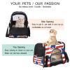 Pet Carrier Bag with Abstract Stripes and Stars, Soft, Foldable, Airline-Approved view 3