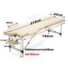 LIYI Portable 3-Zone Folding Massage Table, 186 x 62 cm, 60–85 cm Adjustable, 230 kg Capacity view 2