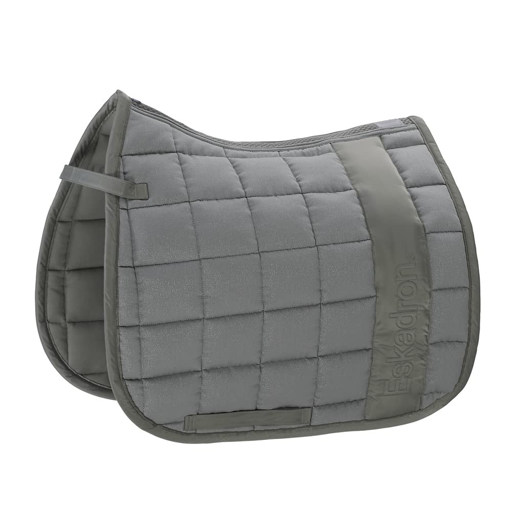 Eskadron REFLEXX Big Square Glitter Saddle Pad, Pony Dressage (PD), Light Olive
