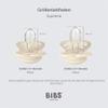 BIBS Supreme Pacifiers, 6–18 Months, 2-Pack, Haze/Blossom view 2