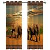 WWJNF Blackout Curtains, 150 x 168 cm (W x H), African Elephant 3D Print, Thermal Curtains, Set of 2 view 2