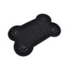 Dining Mat, Cat Litter in Bone Shape, 60 x 40 cm, Black view 1