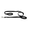 Training Leash with Two Handles, Polyester, 60 to 190 cm, Black view 1