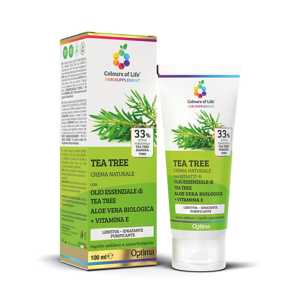 Colours of Life Skin Supplement Tea Tree Natural Cream, 100 ml