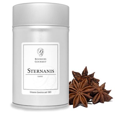 Boomers Gourmet Whole Star Anise, Premium Quality No. 1, Hand-Picked, 30 g