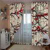 JFAFJ Blackout Curtains, Set of 2, Pink & Floral Tree, W234 x H138 cm view 3