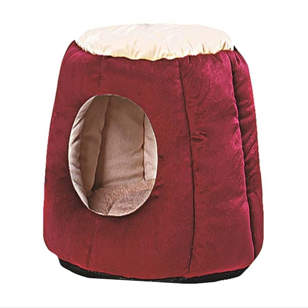 Portable Windproof Cylindrical Cat and Dog Bed