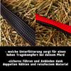 Horse Halter with Lead Rope | Pony, Cob, Full, X-Full (Red, Draft Horse) view 2