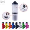 LIANYG 2-in-1 Dog Water Bottle with Dispenser, Blue A view 2