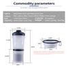 LIANYG 2-in-1 Dog Water Bottle with Dispenser, Blue A view 4