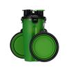 LIANYG 2-in-1 Portable Dog and Cat Water Bottle, Green view 1