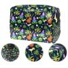 Cosmetic Bag with Yellow Birds, Zipper, for Women and Girls, Multicolor 02, 18.5 x 7.5 x 13 cm / 7.3 x 3 x 5.1 in view 2