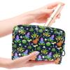 Cosmetic Bag with Yellow Birds, Zipper, for Women and Girls, Multicolor 02, 18.5 x 7.5 x 13 cm / 7.3 x 3 x 5.1 in view 4