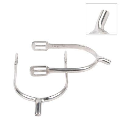 JA Horse Riding Spurs, High-Quality Stainless Steel, Durable and Rust-Resistant, Women's 30 mm Shank