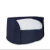 jilda-tex Pet Bed for Dogs and Cats, Round Oval, Various Sizes/Colors (44 x 60.5 x 17.5 cm, Dark Blue) view 1